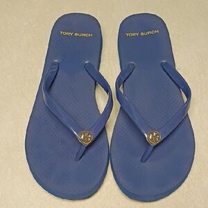 Tory Burch Royal Blue Flip Flops